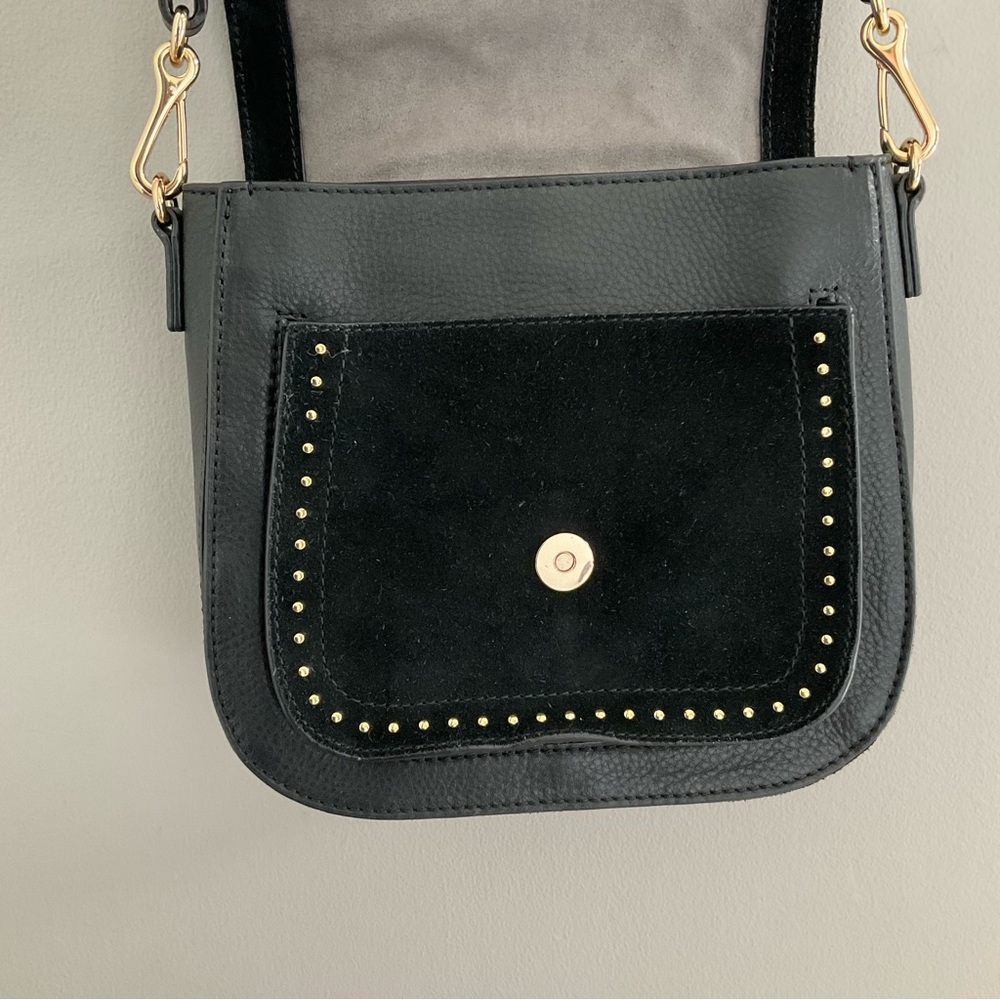 Vince Camuto Artera Saddle Leather/Suede Shoulder Bag. Like new. - Picture 7 of 13